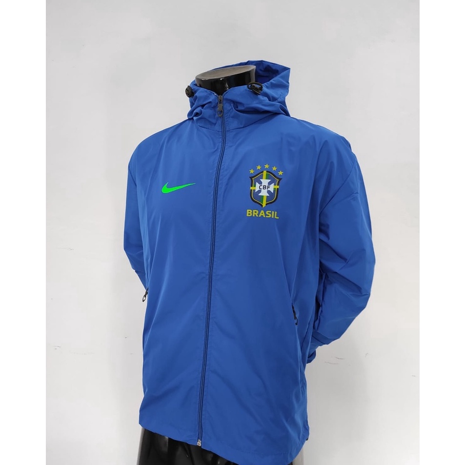 Grosir Unik  JAKET PARASUT BRAZIL ANTHEM BLUE