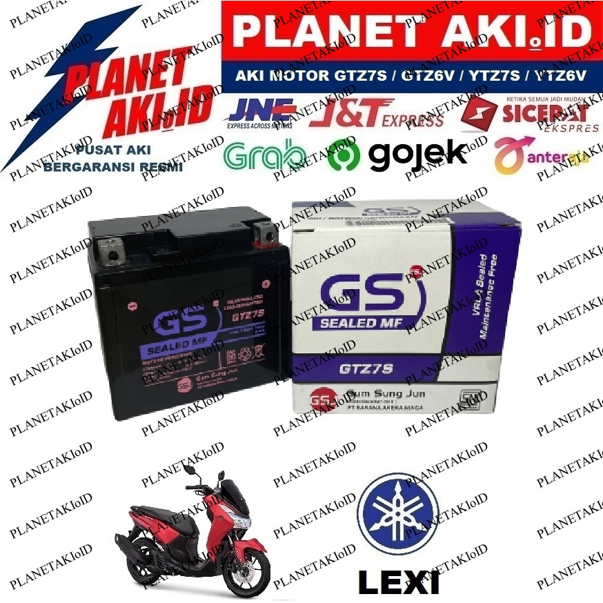 Aki Motor GTZ7S Kering Yamaha Lexi