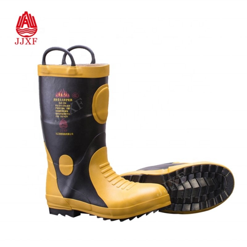 Fireman Boots JJXF RJX-25A Original Sepatu Pemadam Kebakaran Standar Europe Asli Sepatu Pemadam not 