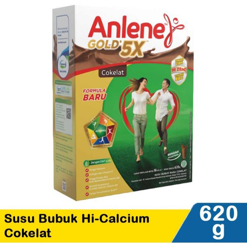 

ANLENE GOLD 5X SUSU BUBUK DEWASA COKLAT dan VANILA 240g 620g