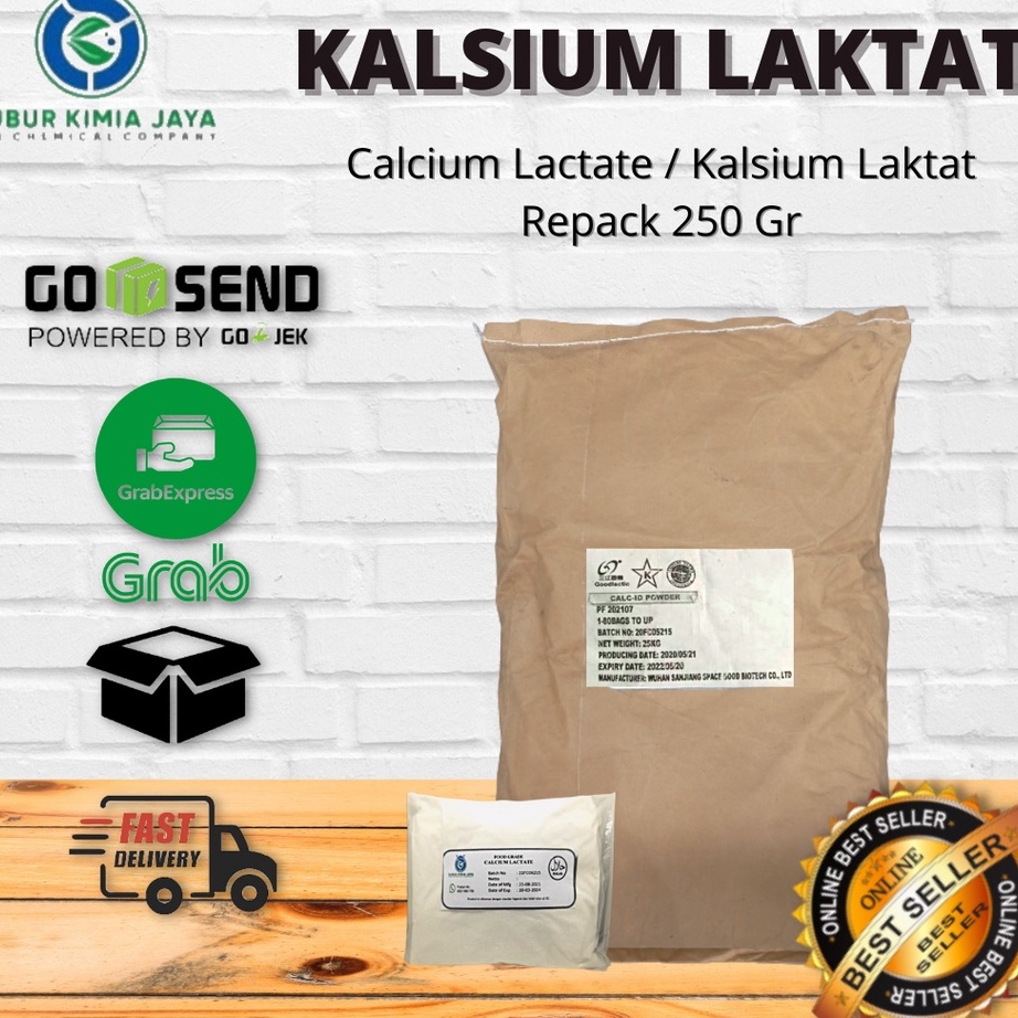 

XG34448 Kalsium Laktat Calcium Lactate Calsium Lactate Food Grade 25 Gr