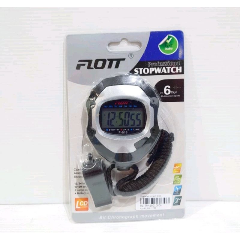 Stopwatch Digital Olahraga Stopwatch Profesional Plus Peluit Angka Besar