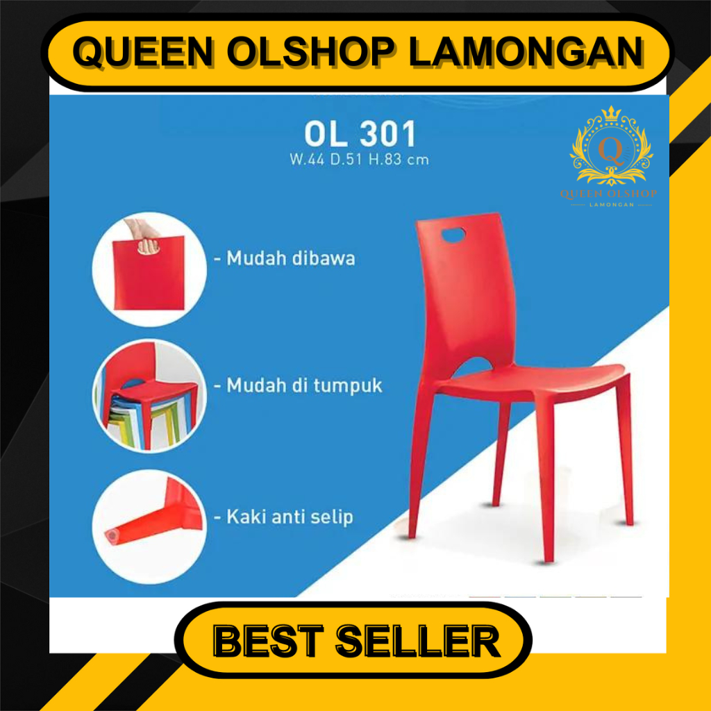 [PROMO] Kursi Plastik Olympic OL 301/kursi makan/ kursi santai/kursi cafe