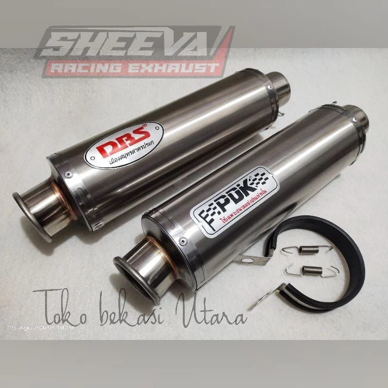 slincer knalpot pdk bulat cincin panjang 30cm