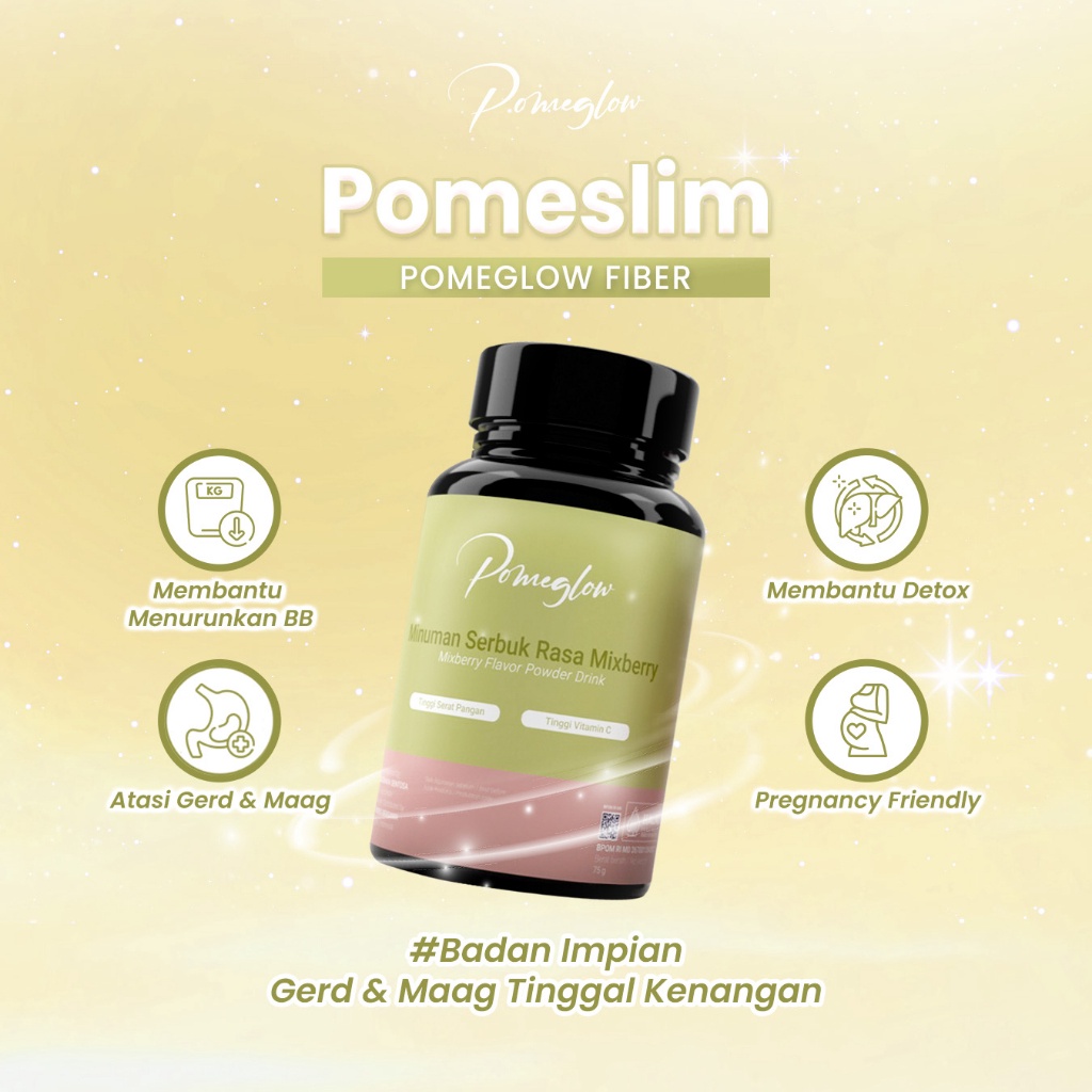 

Star Pomeslim Pomeglow Fiber Atasi GERD MAAG Bumil Busui Friendly