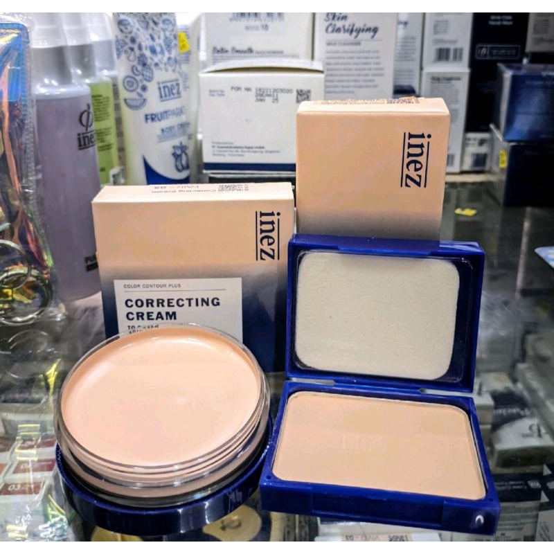 INEZ PAKET Bedak padat dan fondtion Padat / Corecting cream