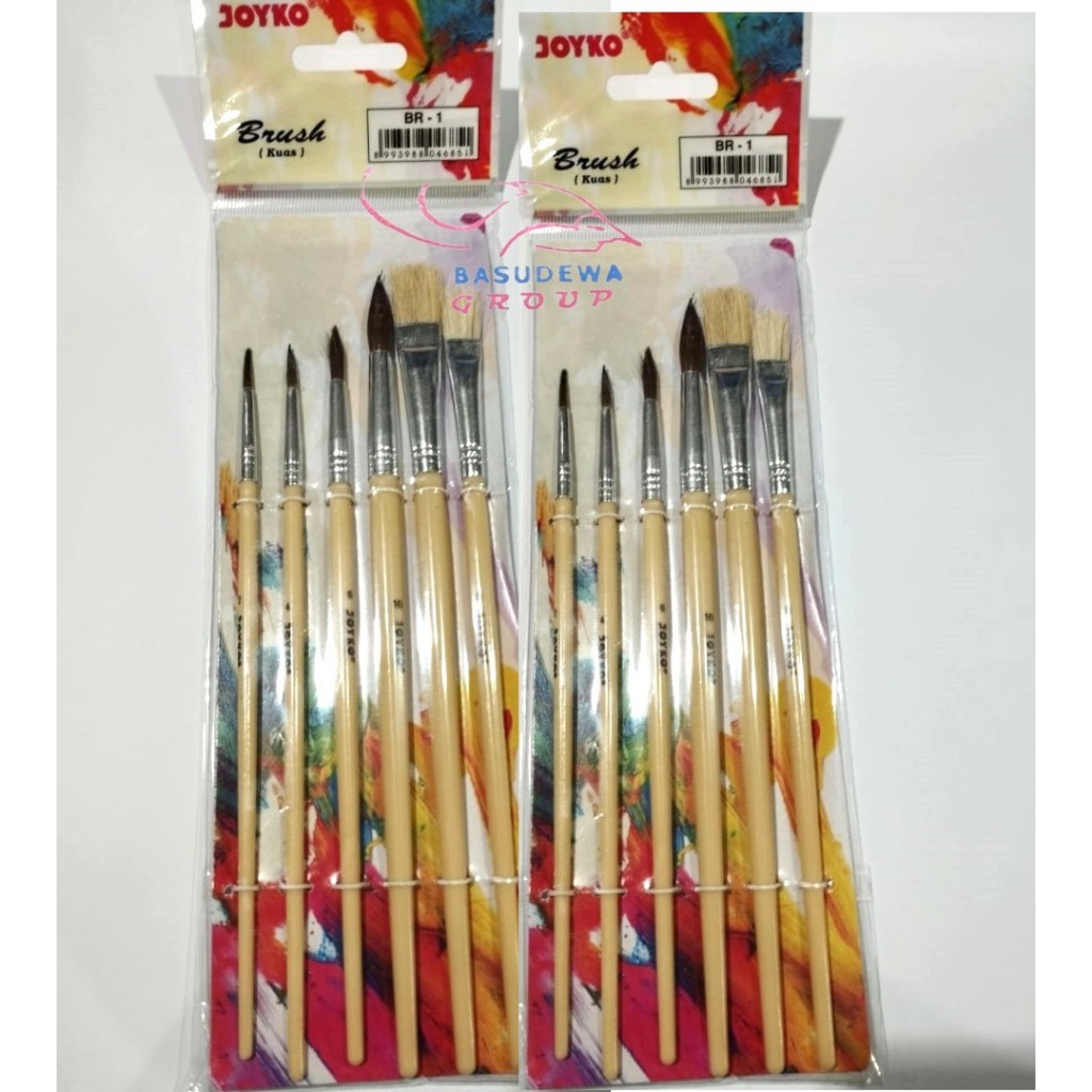 

JOYKO KUAS LUKIS CAT AIR SET BR-1 / BRUSH LUKIS SET / PAINTING BRUSH Rp13.100