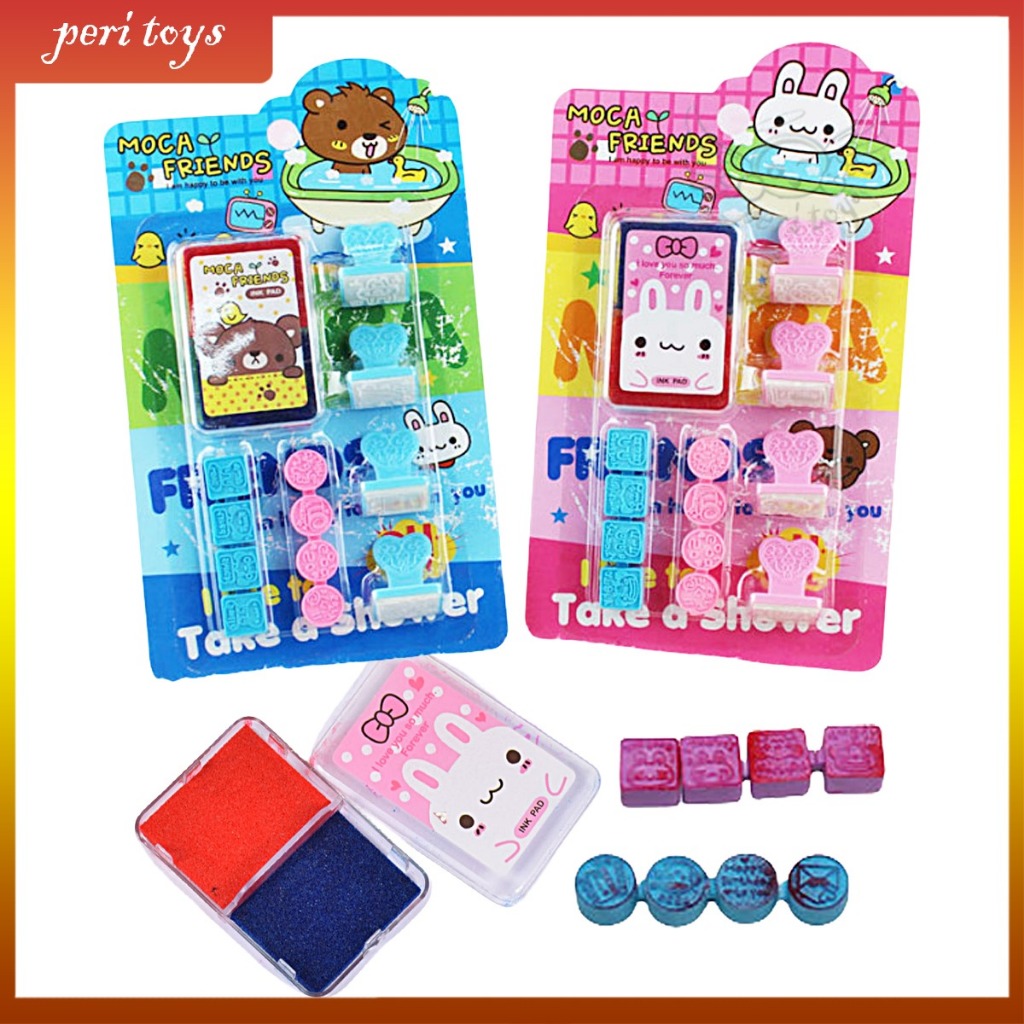 

Mainan Anak/Mainan Stempel/Stempel Karet/Stempel Moca Friends YZ-409BR