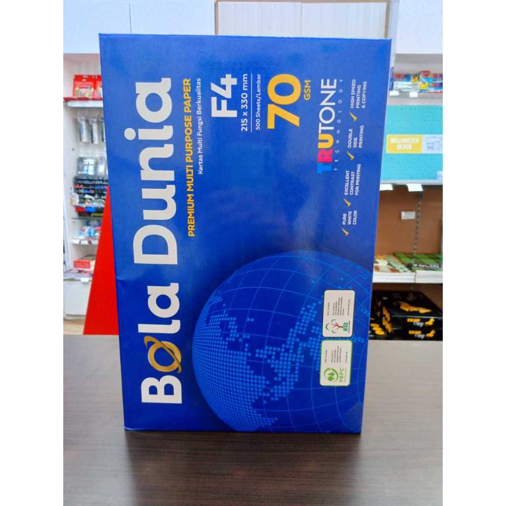 

Bola Dunia Paper HVS F4 70 gsm