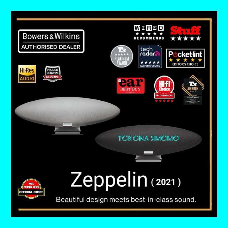 Bowers & Wilkins Zeppelin 2021 Hi-Res Wireless Smart Active Speaker