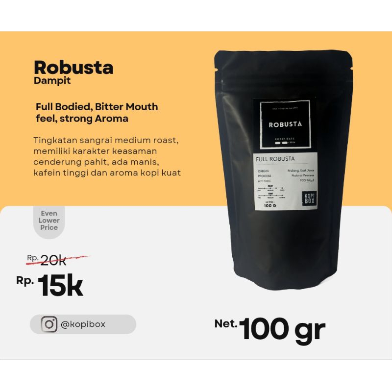 

KOPI ROBUSTA DAMPIT 100g