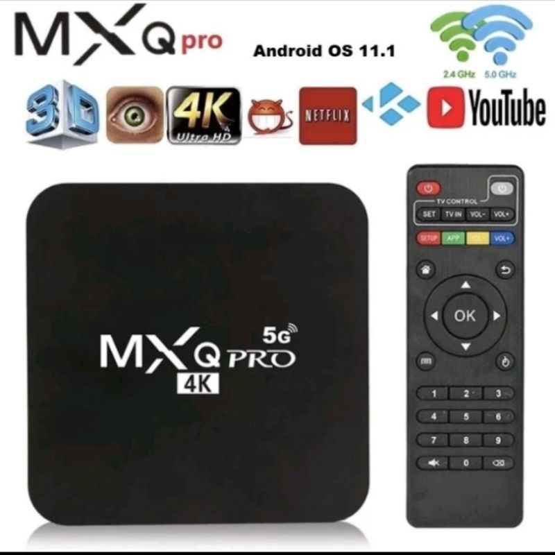 SMART Android Tv box , RAM 2/4/6 GB , 5G Wifi,  Android 11