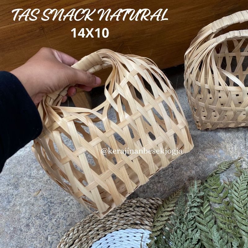 

READY TAS SNACK NATURAL | tas kue kering tas hamper tas makanan tas murah goodie bag tas bambu tas snack anyaman bambu tradisional/ goodybag ultah/ tas bambu