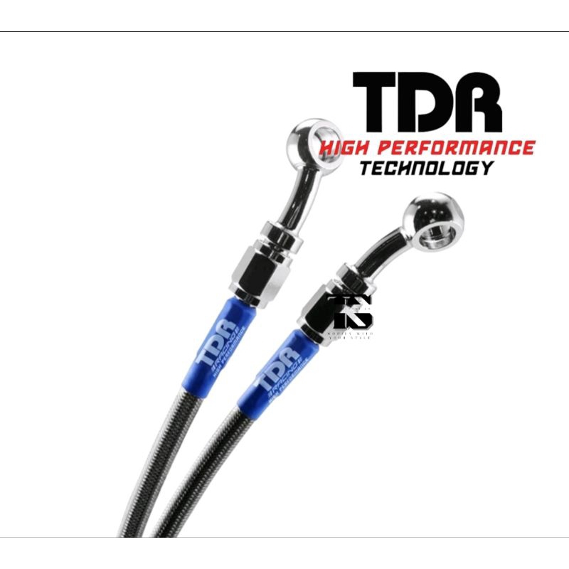 Selang Rem TDR 80 Inch Silver Banjo Adjustable // Selang Rem TDR 203 Cm Banjo Adjustable // Silver /