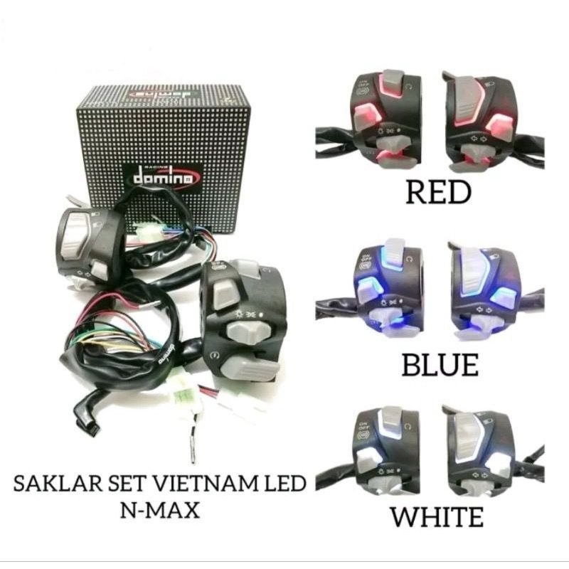 SAKLAR SET KIRI KANAN VIETNAM LAMPU NYALA NMAX OLD NEW HOLDER SET LAMPU NMAX NYALA
