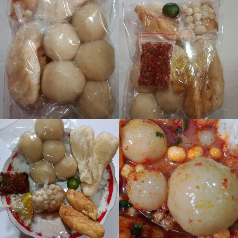 

1212 SALE baso aci isi ayam suwir mercon jumbo paket 11 bungkus komplit bumbu dll harga reseller gas