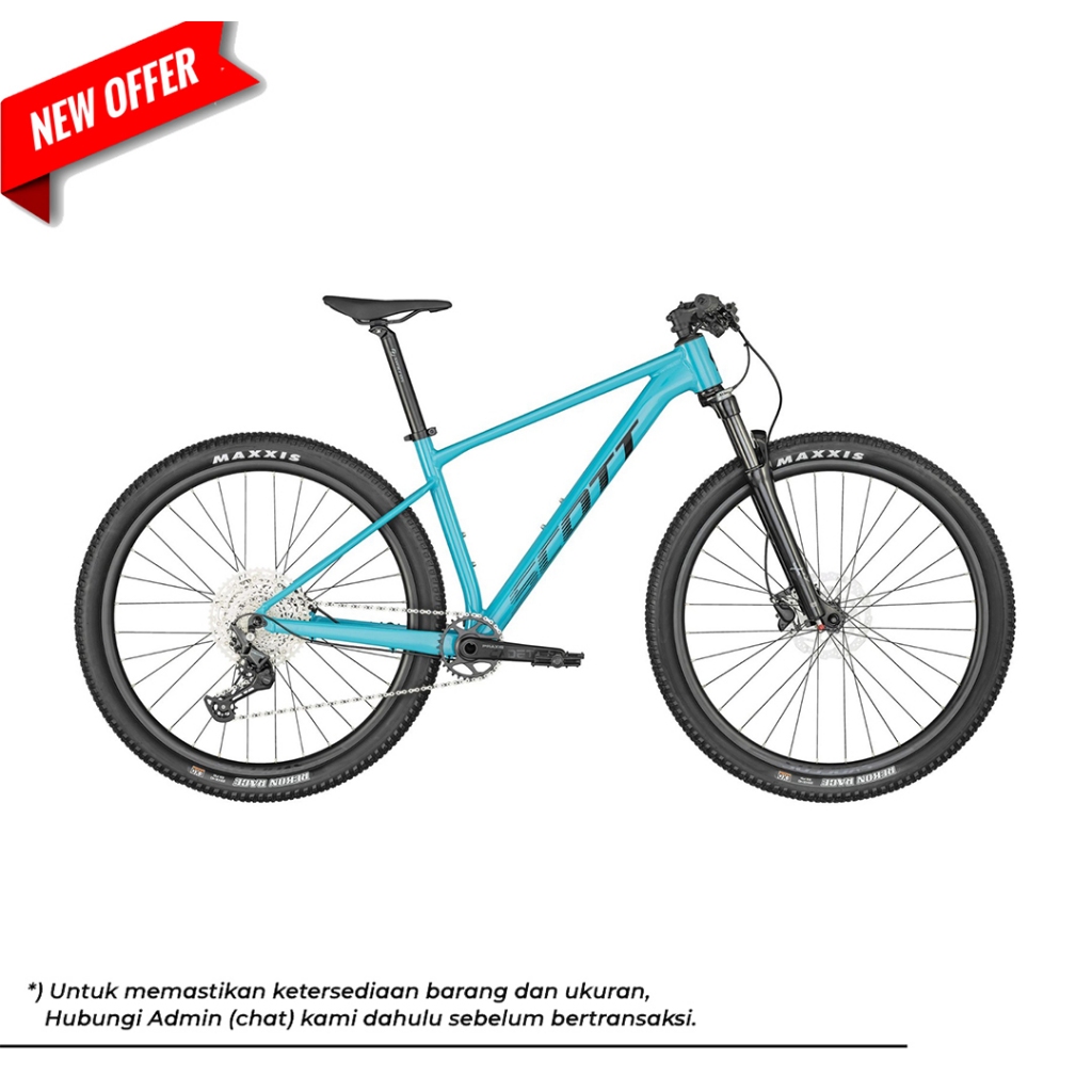 Sepeda MTB Gunung SCOTT Scale 980 Blue Aqua Black 2023
