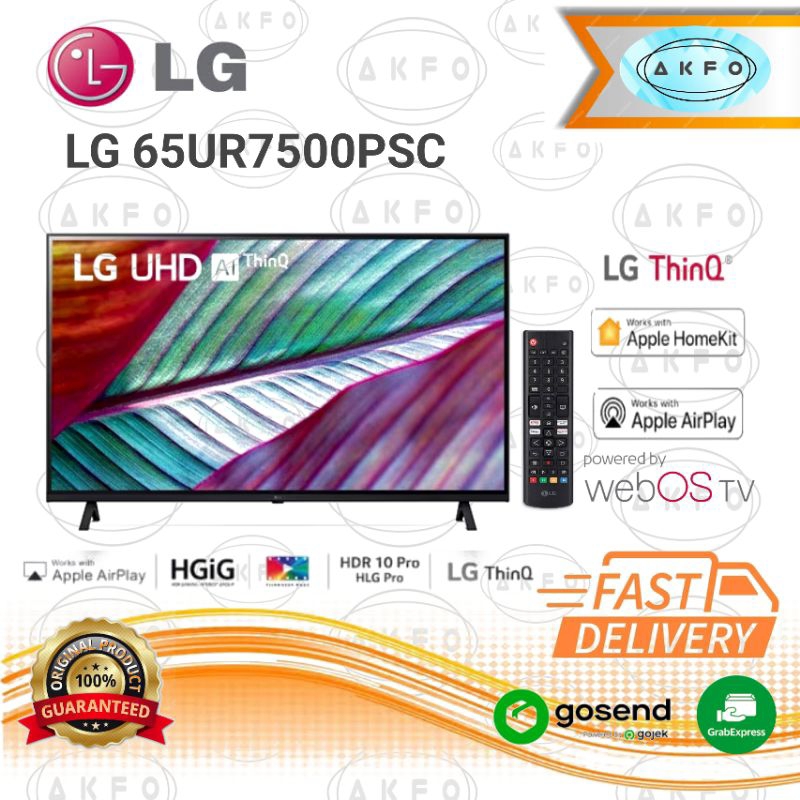 LG 65UR7500PSC LED TV 65 INCH SMART TV DIGITAL TV Garansi resmi