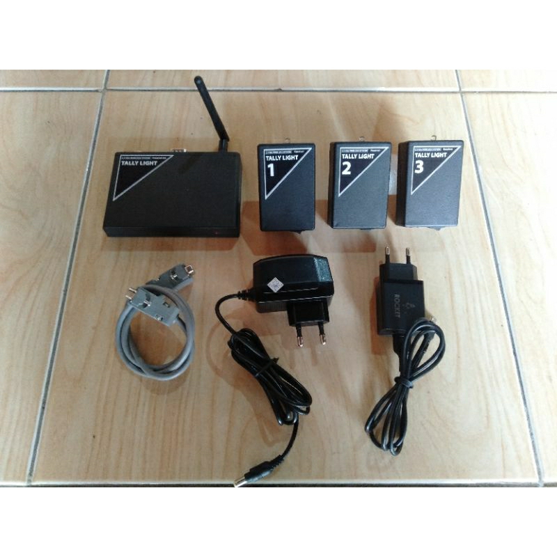 3 ch wireless Tally light untuk VMIX, DEVICEWELL dan AVMATRIX