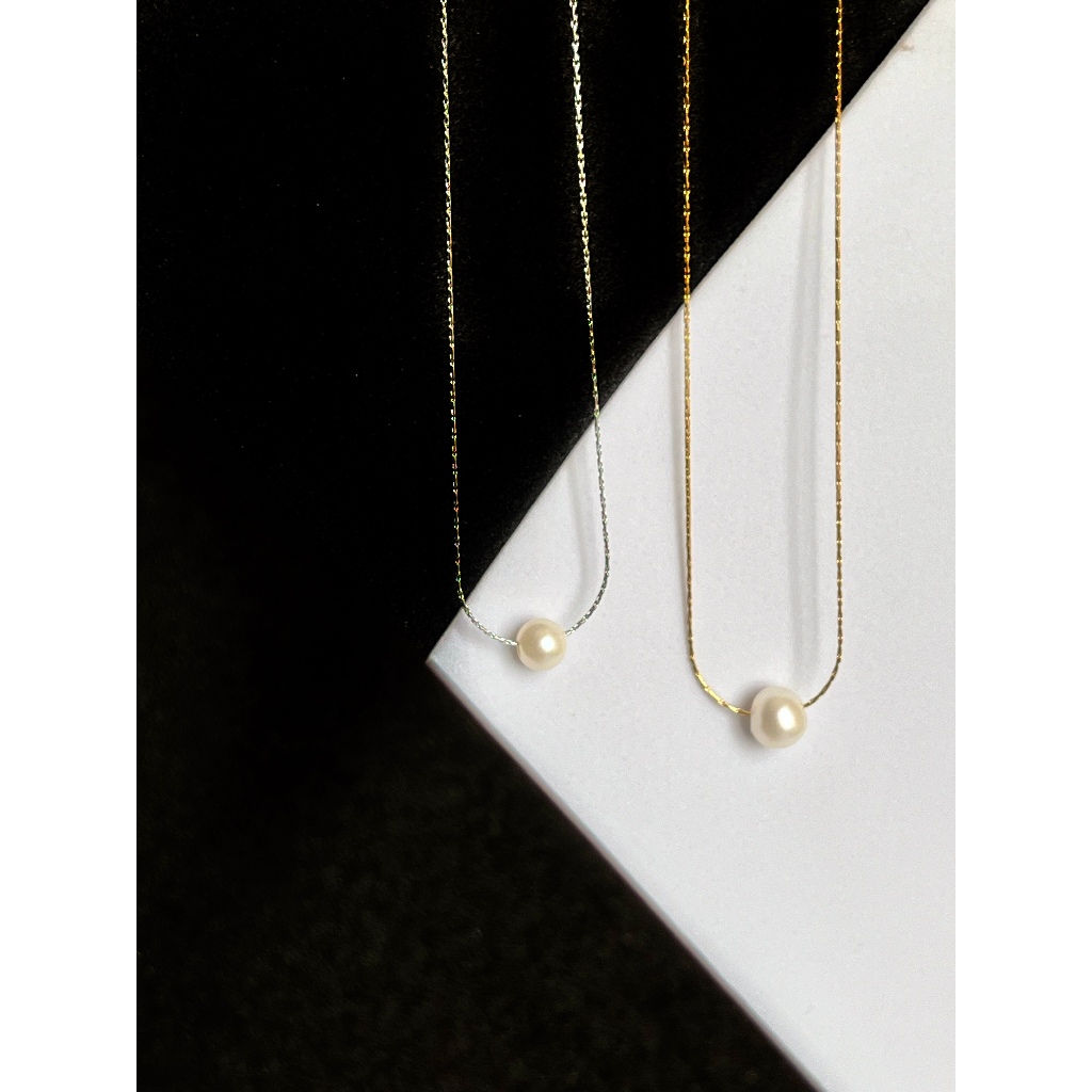 VERONA Necklace - Cultured Pearl Drop Necklace [Kalung Mutiara Asli]
