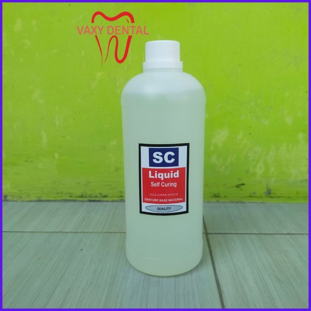 LIQUID SC Minyak SC Minyak Gigi Palsu Self Curing 1000 ml  cairan bahan gigi palsu tanpa rebus otoma