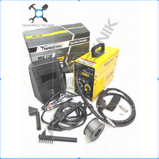 (MAESTRO MIG130) Mesin Las Listrik MIG 130 MAESTRO / Mesin Las Listrik MMA MIG 130 Dengan Tanpa Gas 