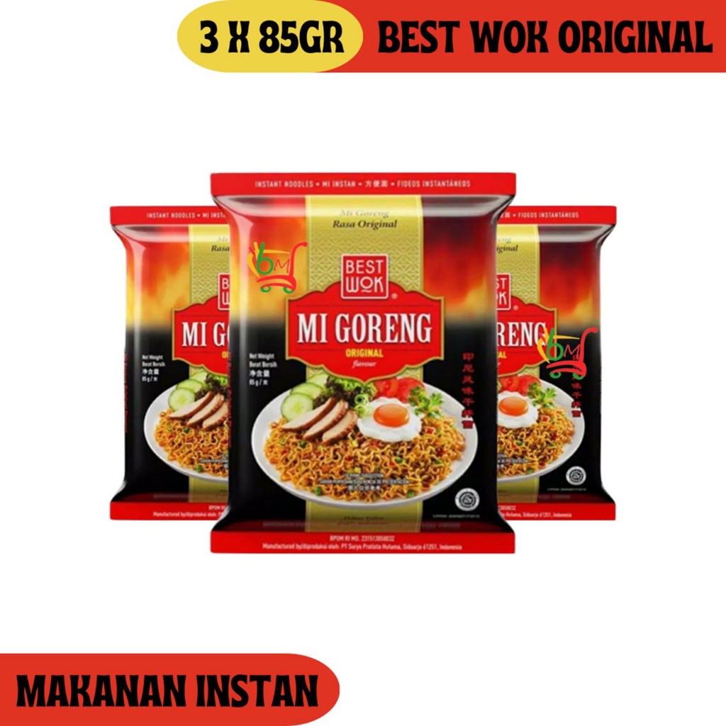 

3PCS Best Wok Original Mie Instan Goreng