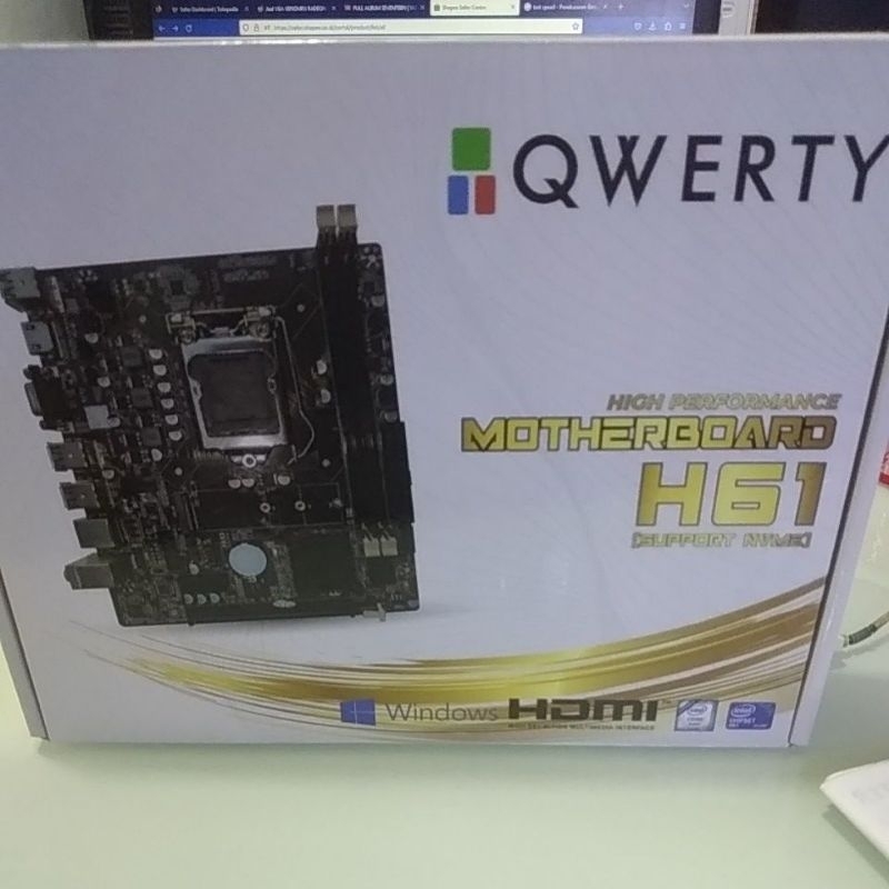MOTHERBOARD QWERTY H61 NVME LGA1155 PROMO