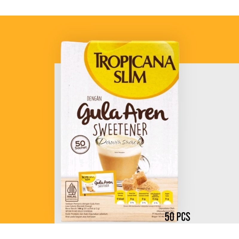 

Tropicana Slim Gula Aren 50 sachet