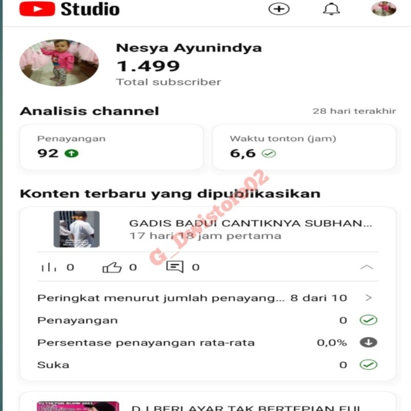 YOUTUBE AKUN 1K+ SUBS BELUM MONET SUBSCRIBER ORGANIK GARANSI NON DROP
