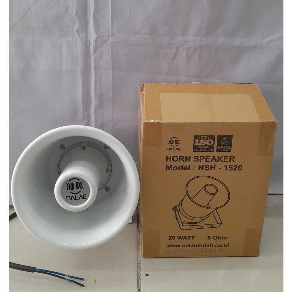 Speaker Horn Corong Nalae NSH 1520 - 20 Watt Pengeras Suara, Diameter 15 cm, Cocok untuk Bel Sekolah