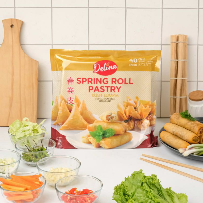 

delina kulit lumpia frozen / spring roll pastry skin delina