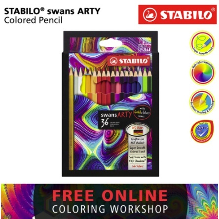 

STABILO swans ARTY Colored Pencils 36 pcs / Pensil Warna isi 36