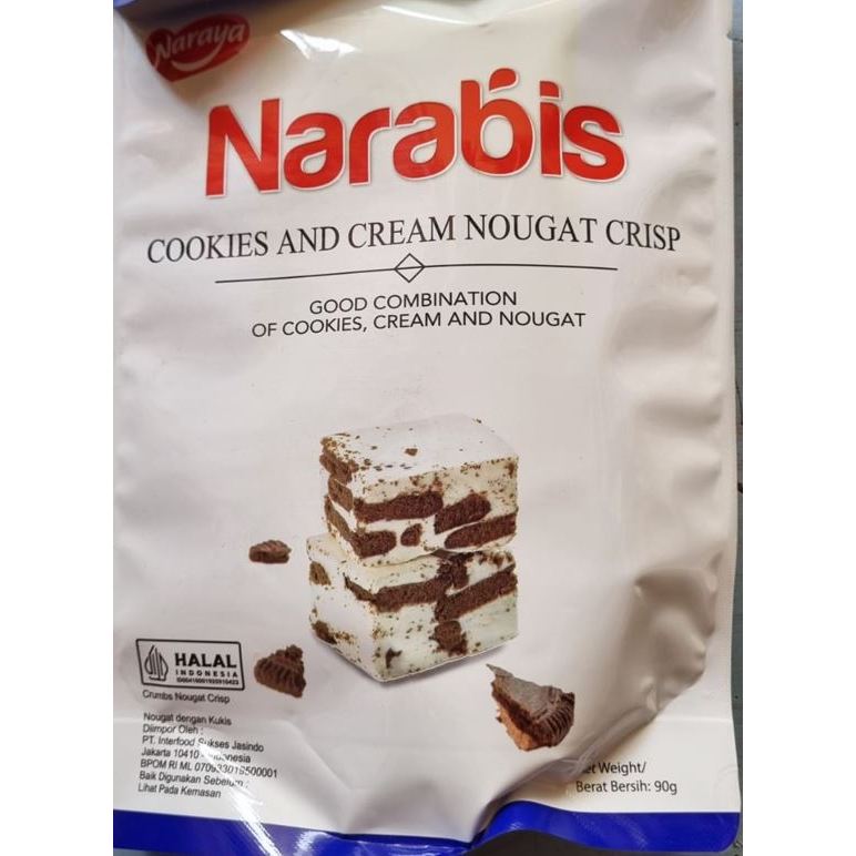 

Aneka Rasa Naraya Narabis Permen Kacang Nougat Crisp 90gr - KECIL