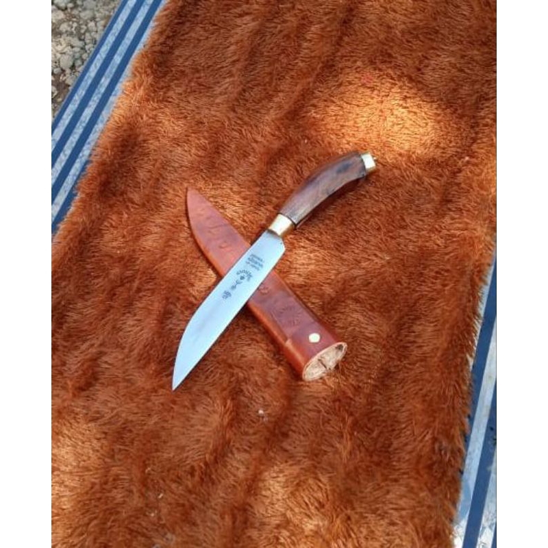 pisau dapur.pisau rumah tangga .pisau garpu gagang sonokeling bilah 15 cm