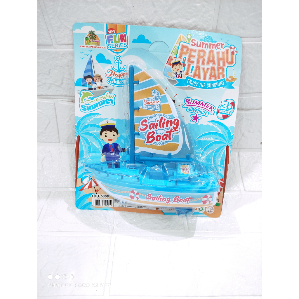 Mainan anak perahu layar / Mainan anak summer perahu layar plastik OCT5306
