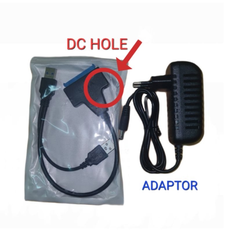 CONVERTER USB3.0 TO SATA PC 3.5"/2.5"+ADAPTOR 12V