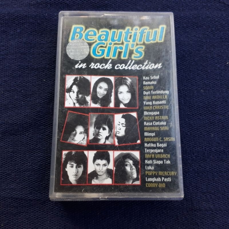 Kaset Pita untuk KolPri Kompilasi Artist Beautiful Girls in rock collection