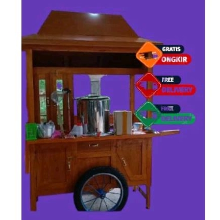 gerobak bakso komplit joglo