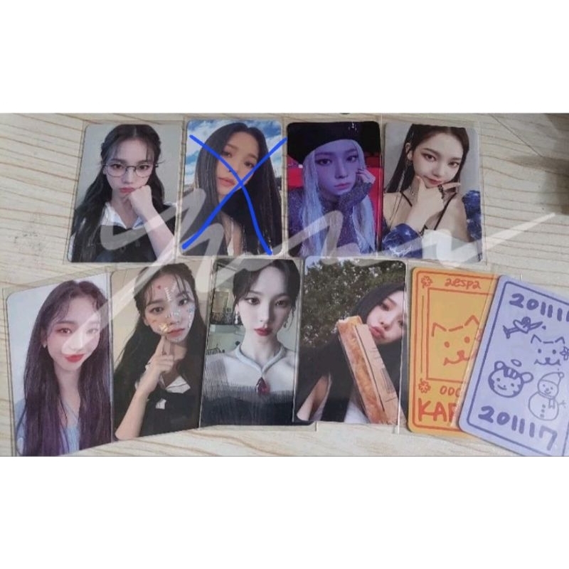 Karina Aespa Photocard PC Specs Girls Photopack, Cannes, Spicy, Baguette 2nd anniv