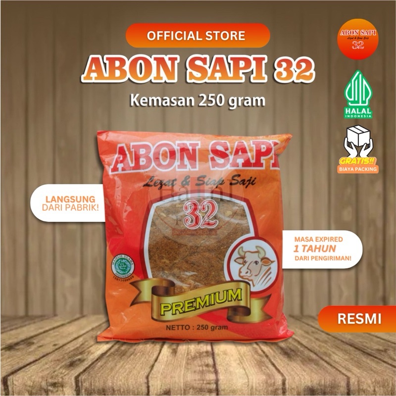 

TERLARIS ABON SAPI 32 25GR Asli Premium Lezat Tanpa Pengawet ABON 32 Abon Sapi Siap Saji Halal MUI Abon Grosir Abon Kiloan Abon Bawang Abon Kriuk Abon Anak Abon MPASI Sehat Abon Daging Sapi Abon Murah