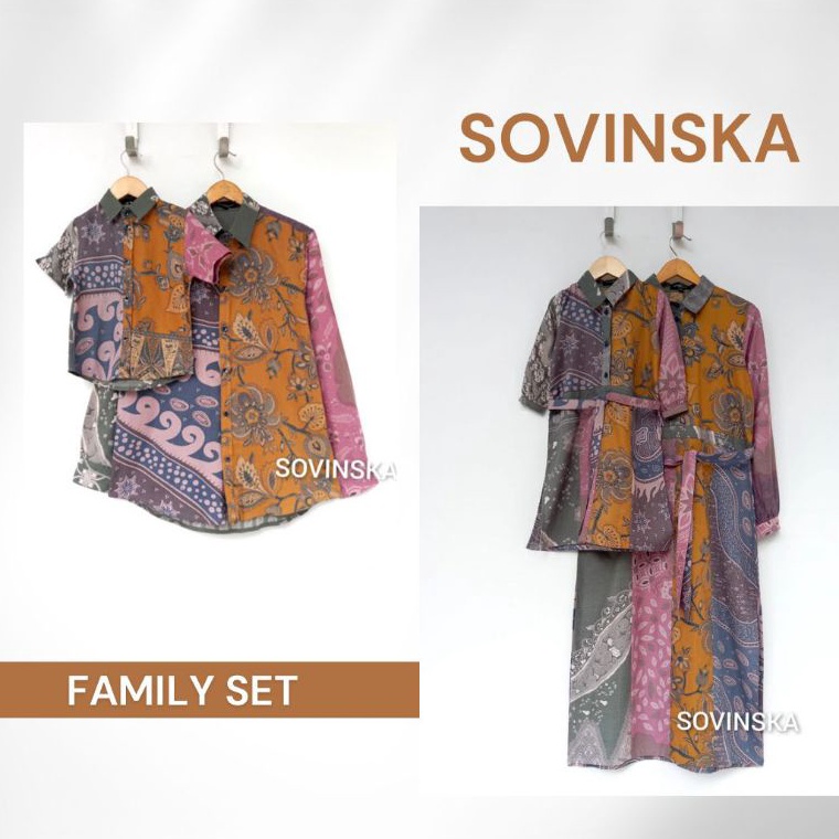 LANGSUNG ATC Sovinska set coupleBaju couple dewasaanakSarimbit keluarga