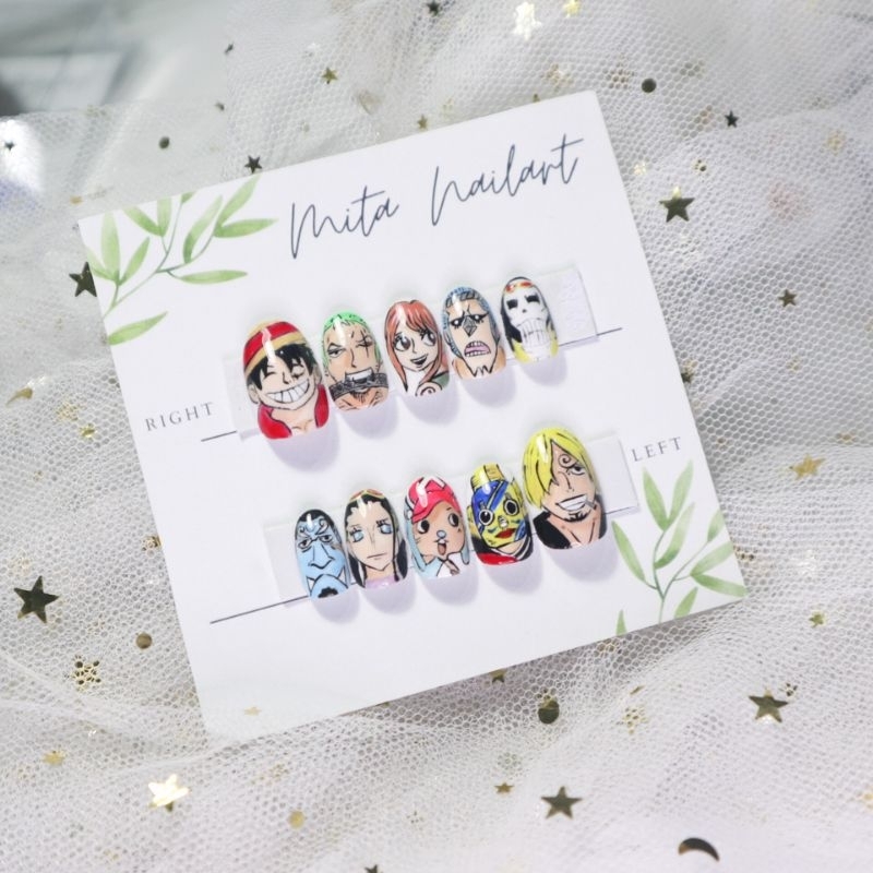 press on nails anime kuku palsu anime one piece