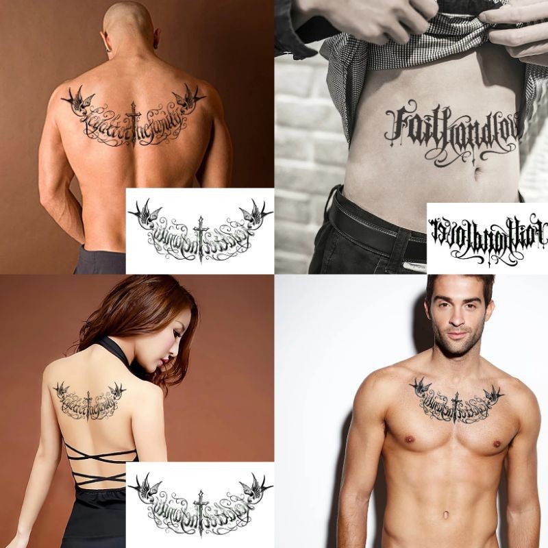 OK Tato Semi Permanen Full Dada Tahan Lama 15 Hari JOSS