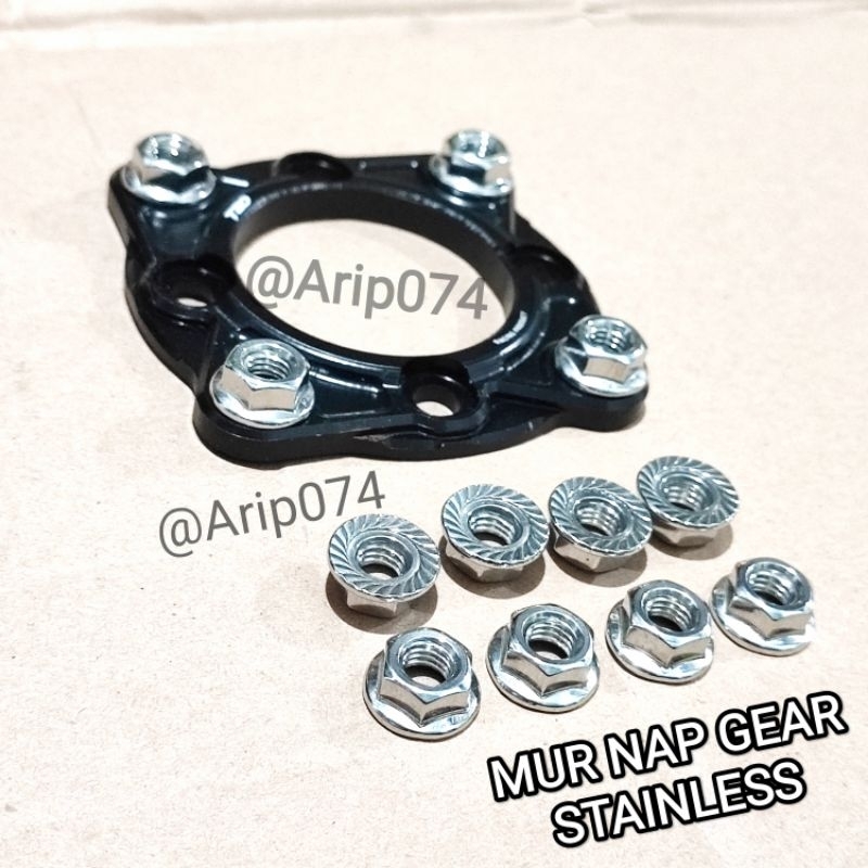 MUR NAP GEAR STAINLESS NINJA R RR SATRIA FU RX KING F1ZR SONIC CB150R CBR  MUR BELAKANG GEAR VIXION 