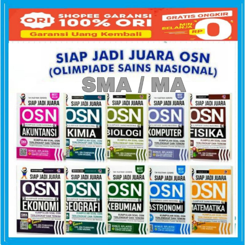 OSN SMA Siap Jadi Juara Osn SMA dan Sederajat OSN MATEMATIKA SMA, OSN FISIKA SMA, OSN BIOLOGI SMA, O