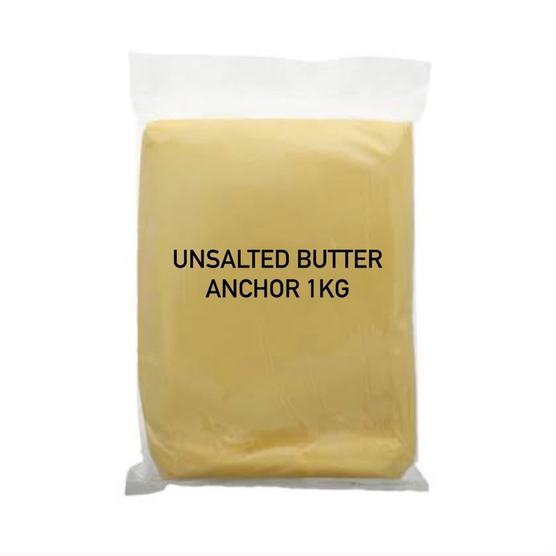 

Unsalted butter Anchor 1kg Unsalted Butter Tawar anchor kemasan 1kg