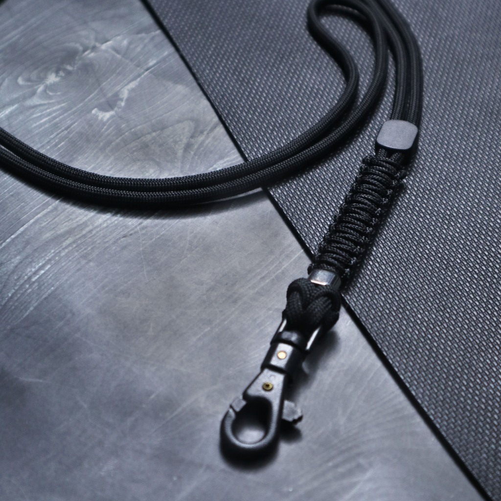 

HJK Lanyard ID Card Holder Tali Paracord 550lbs 4mm Gantungan Kalung Name Tag Multifungsi Premium