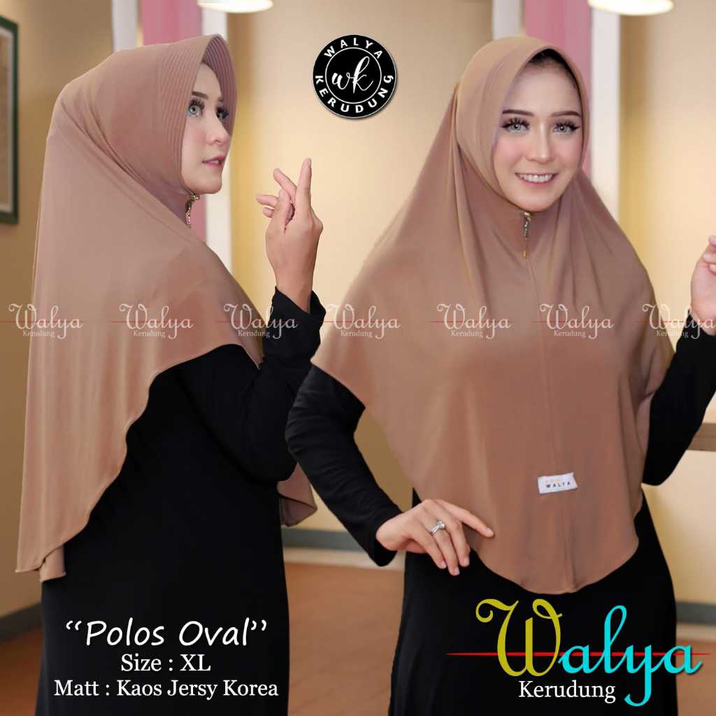 BERGO INSTAN  OVAL XL TERBARU  WALYA KERUDUNG