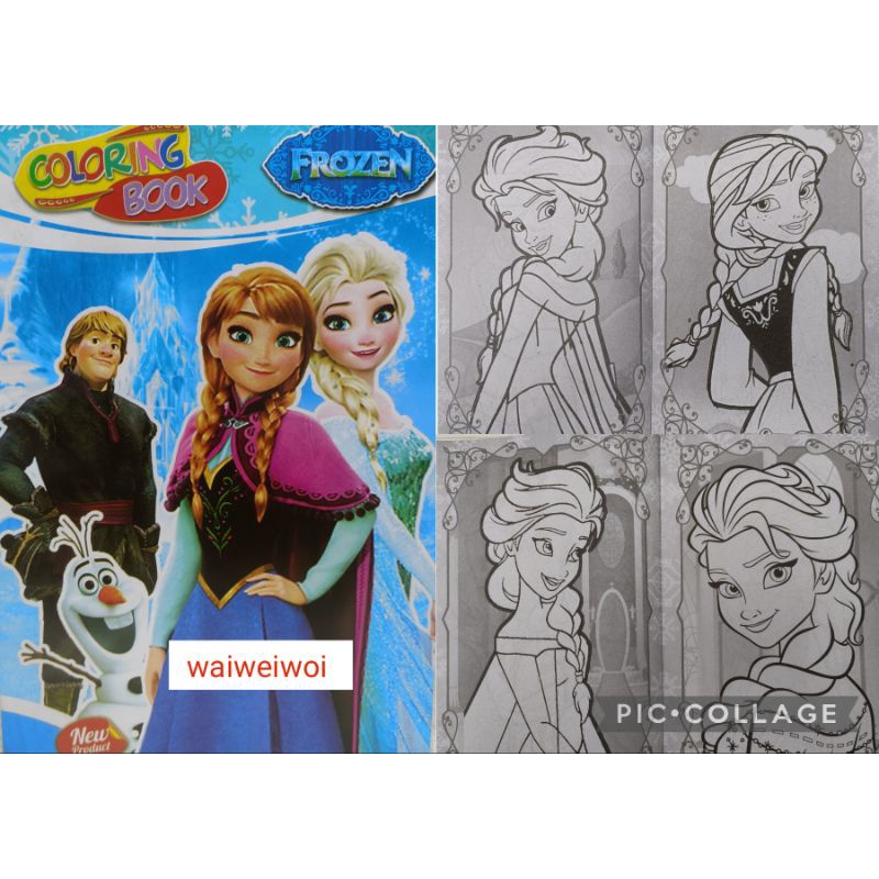 Buku Mewarnai frozen
